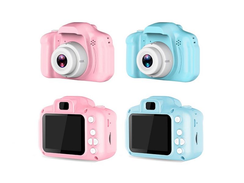 Dětský digitální fotoaparát X2 s SD kartou 8GB, Barvy Modrá