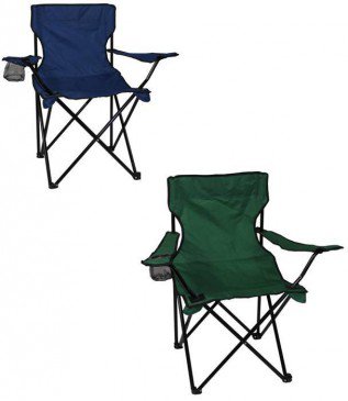 Campingová židle skládací, Barvy Zelená