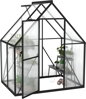 Hliníkový skleník na rajčata zeleninu polykarbonát , 125 x 180 x 195 cm, 2,25 m², s vyztuženou základnou  YRHome 095