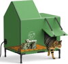 Vyhřívaný domeček pro kočky se zvýšenou podlahou,  odolný proti povětrnostním vlivům Pawaboo| zelená Vyhřívaný domeček pro kočky se zvýšenou podlahou,  odolný proti povětrnostním vlivům Pawaboo| zelená