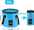 Přenosná kempingová sprcha , 3000 mAh inteligentním displejem skládací kbelík na vodu