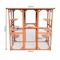 Venkovní výběh pro kočky odolný proti povětrnostním vlivům 180 x 88 x 169 cm se 6 platformami