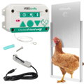 Automatická dvířka do kurníku  set časovač světelný sensor  300 x 400 mm SADA VOSS.farming "ChickenFriend