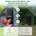  Automatická solární dvířka pro kuřata s dálkovým ovládáním, LCD displej, světelný senzor a časovač, inteligentní