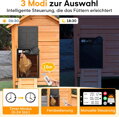 Hliníková automatická kuřecí dvířka, solární elektrická kuřecí dvířka s velkým displejem, světelným senzorem, časovačem, dálkovým ovládáním