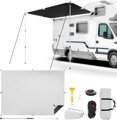 Markýza  pro obytné vozy 300 x 200 cm s teleskopickými tyčemi 95–230 cm UV 50+ UV ochrana 6000 mm voděodolnost
