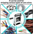 Odizolovací stroj pro kabely 1-21 mm 6 otvorů , ruční a elektrický odizolovací stroj VEVO25 |stříbrný