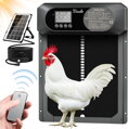 Automatické dvířka do kurníku se světelným senzorem, časovačem, dálkovým ovládáním, manuální