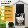 Automatické dvířka do kurníku se světelným senzorem, časovačem, dálkovým ovládáním, manuální