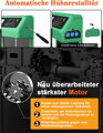 Automatická dvířka do kurníku čas/ruční režim z hliníkové slitiny