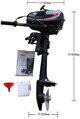 Benzinový motor ke člunu 3,5 HP 2-taktní 2500W