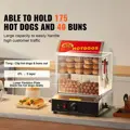 Elektrický ohřívač párků hot dog a pečiva