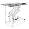 Stříhací stůl pro psy a kočky, 108x60x55,5-92,5 cm, hydraulický stříhací stůl, skládací, stříhací stůl 