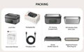 Elektrický obědový box, dobíjecí s baterií 21000 mAh, vyjímatelná vnitřní nádoba z nerezové oceli o objemu 1,2 litru, nepropustný obědový box pro kancelář/cestování/piknik/kempování