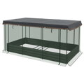 Vyvýšený záhon  s ochrannou sítí proti ptákům a krytem 230x110x110 cm