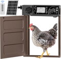 Automatická dvířka do kurníku solární   otevírání dvířek vlevo a vpravo alarm |černý