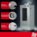 Udírna ITA Smoker Oven 7000,  prémiová udírna se 3 úrovněmi, legovaná ocel, s průzorem a teploměrem, kvalita EU