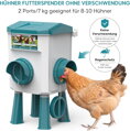 Automatický krmítko pro kuřata 7 kg s nožičkami, krmítko pro drůbež, automatické krmítko pro kuřata, závěsná krmná stanice, příslušenství pro kuřata ChamutyWSQ3BU