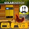 Automatická kuřecí dvířka z hliníkové slitiny solární dálkové ovládání Okkobi EU 02
