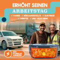 Elektrický obědový box TRAVELISIMO 80W 1,5 l, elektrický obědový box 3 v 1, ohřívání jídla na cesty 12 V/24 V/220 V, do práce, do auta, do nákladního auta