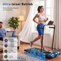 Chodící elektrický pás s madlem  s aplikací, dálkovým ovládáním a LED displejem, až 136 kg, 1–6 km/h, 2,5 HP DeerRun