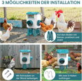 Automatický krmítko pro kuřata 7 kg s nožičkami, krmítko pro drůbež, automatické krmítko pro kuřata, závěsná krmná stanice, příslušenství pro kuřata ChamutyWSQ3BU