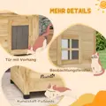 Venkovní domeček pro kočky s asfaltovou střechou 