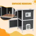 Domeček pro kočky odolný vůči povětrnostním vlivům 60 x 60 x 90,5 cm
