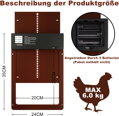  Automatická dvířka do kurníku  se světelným senzorem časovač