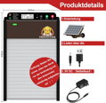 Automatická solární dvířka do kurníku světelný senzor TRIOCO