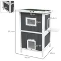 Domeček pro kočky odolný vůči povětrnostním vlivům 60 x 60 x 90,5 cm