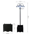 Solární lampa se základnou  květináč