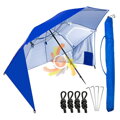 Velký plážový slunečník  Q74C | modrý