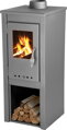 Kamna Thalia Uno Glass Lite, šedá, 3,9 kW