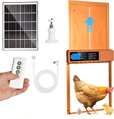 Automatická solární dvířka do kurníku světelný senzor TRIOCO | černá
