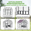 Kurník s voděodolnou střechou, 2 hnízdní budky, 2 hřady, pro 6-8 kuřat, cca 1,7 x 1,8 x 1,8 m