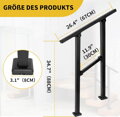 Zábradlí schodišťové černé 65cm