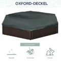 Dětské pískoviště s krytem, ​​4 místa odolné plastové stěny  Φ120 x 21 cm