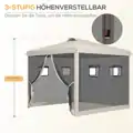 Zahradní altán skládací výškově nastavitelný