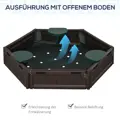 Dětské pískoviště s krytem, ​​4 místa odolné plastové stěny  Φ120 x 21 cm