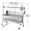 Gril na jehně sele vepřové elektrický, 121,8 cm 38 W Nosnost 60 kg  VEVVO05