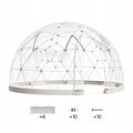 Průhledný stan s oknem a panoramatickým výhledem GB-DOME-9.5