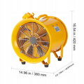 Přenosný dílenský ventilátor VEVOR, 304,8 mm  2850 ot/min 550 W 1179 l/s 