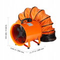 Stavební ventilátor Motor 145W 298x250x320MM 12,9KG AC 220V VEVOX BT-SHT8A-U(S)10