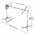 Elektrická grilovací souprava s rožněm délka 132cm, nosnost 40 kg, automatický motor 38W, nerezová ocel s tepelným štítem VEVO356