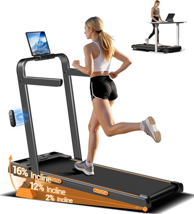 Běžecký pás LONTEK se sklonem 10 km/h, se sklonem 16%. 3,0 HP pro domácnost, nosnost 159 kg