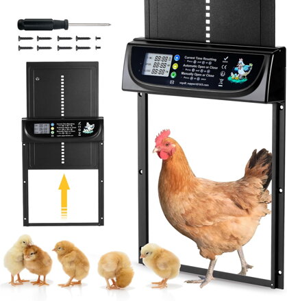 Automatická dvířka do  kurníku s časovačem
