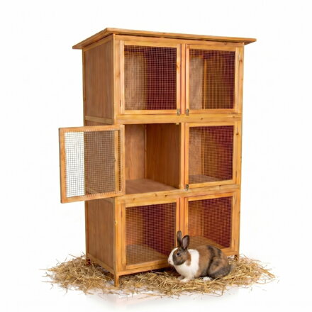 Králikárna XXL 6 boxů 180 cm x 102 cm x 48 cm (V x Š x H) Mucola