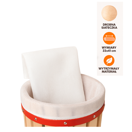 Filtrační rouška k lisům na ovoce  6l 5078 |Bílá