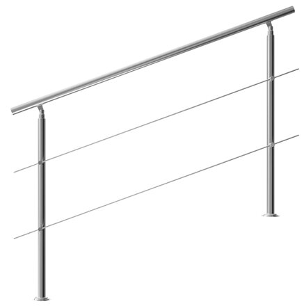 Zábradlí na schodiště nerez 150cm 2 vzpěry